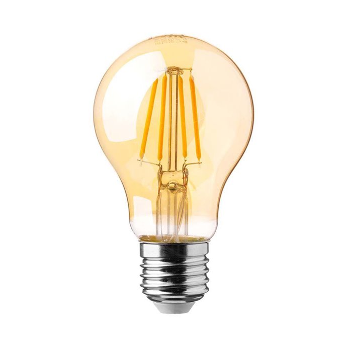 12W A70 LED Filament Bulb Amber Cover with 2200K E27 12W A70 LED Filament Bulb Amber Cover with 2200K E27