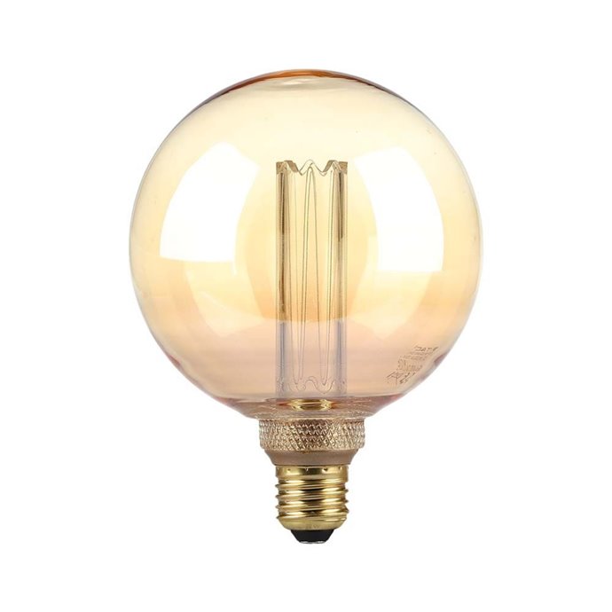4W G125 LED Art Filament Bulb Amber Glass 1800K E27 4W G125 LED Art Filament Bulb Amber Glass 1800K E27