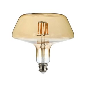 8W T180 LED Flament Bulb Amber Glass 1800K E27
