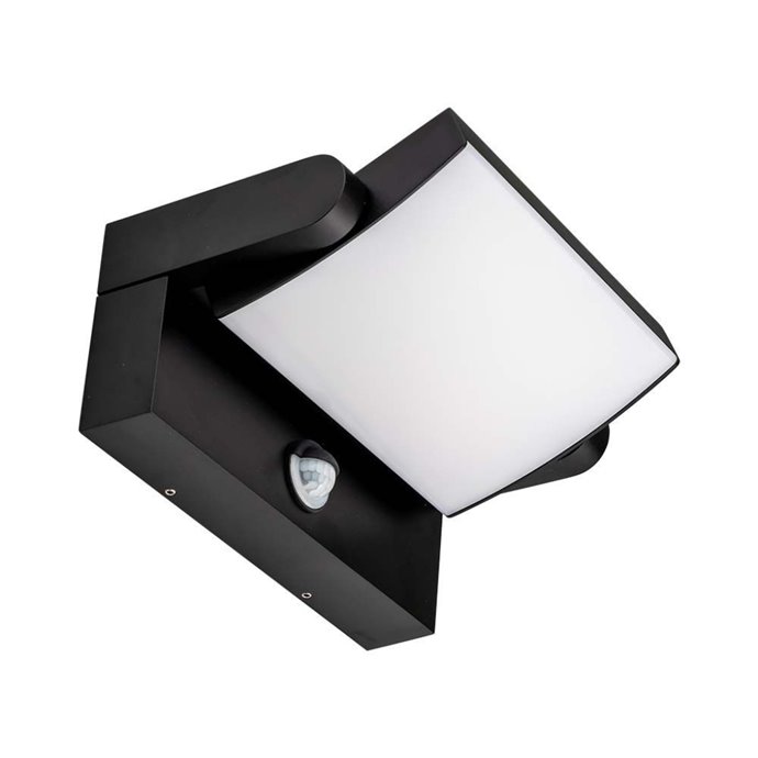 17W LED Wall Light with Sensor 3000K Black Body IP65 17W LED Wall Light with Sensor 3000K Black Body IP65