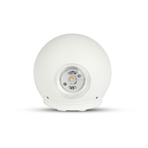 4W LED Wall Light White Body Round IP65 3000K