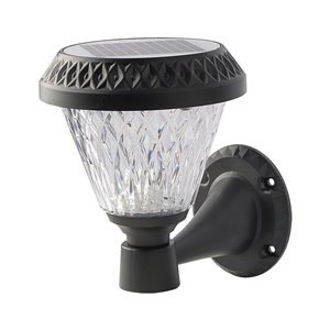 LED Sollar Wall Light with RF Control 3In1 IP44 Black Body