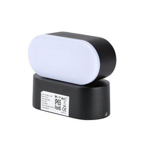 6W LED Wall Light Black Body IP65 Movable 4000K