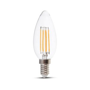 LED Bulb 4W Filament E14 Clear Cover Candle Dimmable 3000K¬†