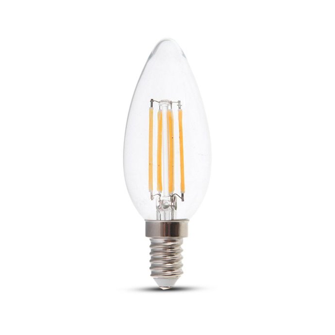 LED Bulb 4W Filament E14 Clear Cover Candle Dimmable 3000K¬†