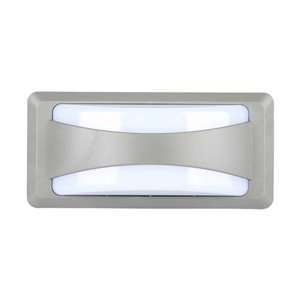 12W LLED Bulkhead with Softlight 3000K Grey Body IP65