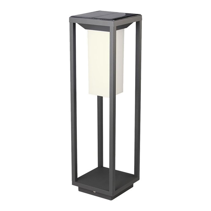 2W LED Solar Bollard Light Samsung Chip Grey Body 3000K 2W LED Solar Bollard Light Samsung Chip Grey Body 3000K
