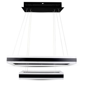 113W Soft Light Chandelier Dimmable Black 3000K
