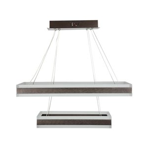 113W Soft Light Chandelier Dimmable Coffee 3000K