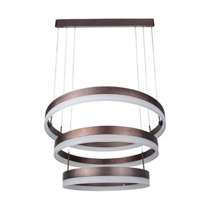 86W Soft Light Chandelier Dimmable Coffee 3000K