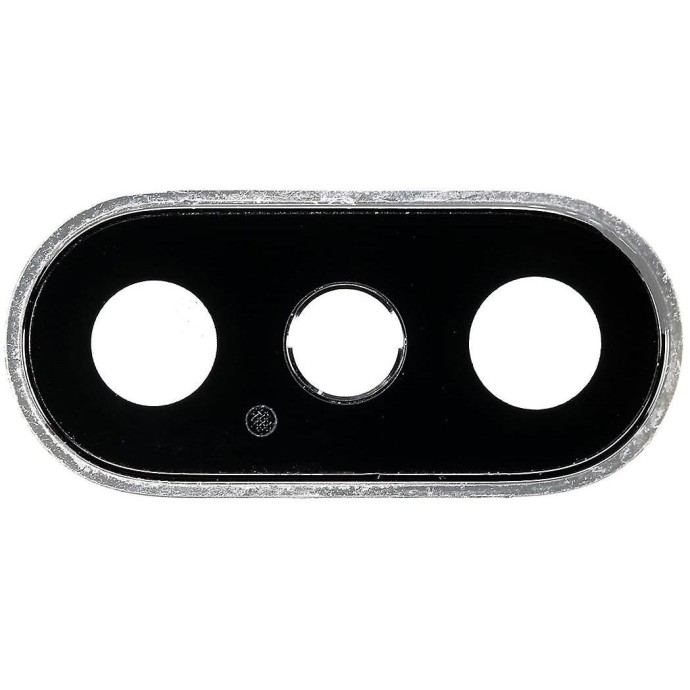 Cornice fotocamera posteriore e lente iPhone XS MAX Silver Cornice fotocamera posteriore e lente iPhone XS MAX Silver