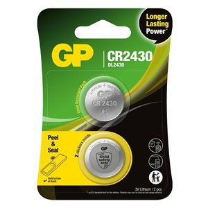 Batteria al Litio a Bottone 3V CR2430 (Blister 2 Pezzi)