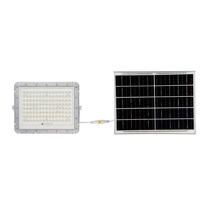 20W LED Solar Floodlight 6400K Replaceable Battery 3m Wire White Body 20W LED Solar Floodlight 6400K Replaceable Battery 3m Wire White Body
