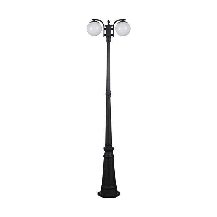 Stand Lamp 2*E27 Matt Black Opal Plastic C Ball Stand Lamp 2*E27 Matt Black Opal Plastic C Ball