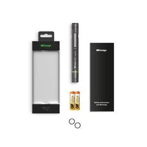 Torcia LED PP16 Penna Design Regolabile 140lm e 20lm con 2 Batterie Mini Stilo AAA