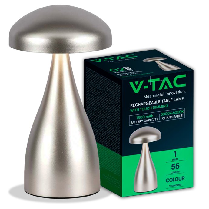 LED Table Lamp 800mAH Battery 120*220 3IN1 Champagne Gold Body LED Table Lamp 800mAH Battery 120*220 3IN1 Champagne Gold Body
