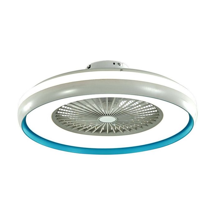 45W LED Box Fan With Ceiling Light RF Control 3in1 Motor Blue Ring 45W LED Box Fan With Ceiling Light RF Control 3in1 Motor Blue Ring