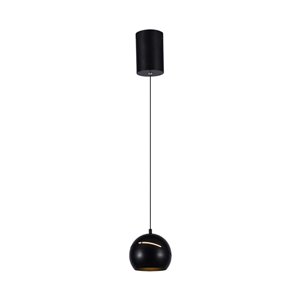 8.5W LED Hanging Lamp Œ¶180 Adjustable Wire Touch On/Of Black Body 3000K