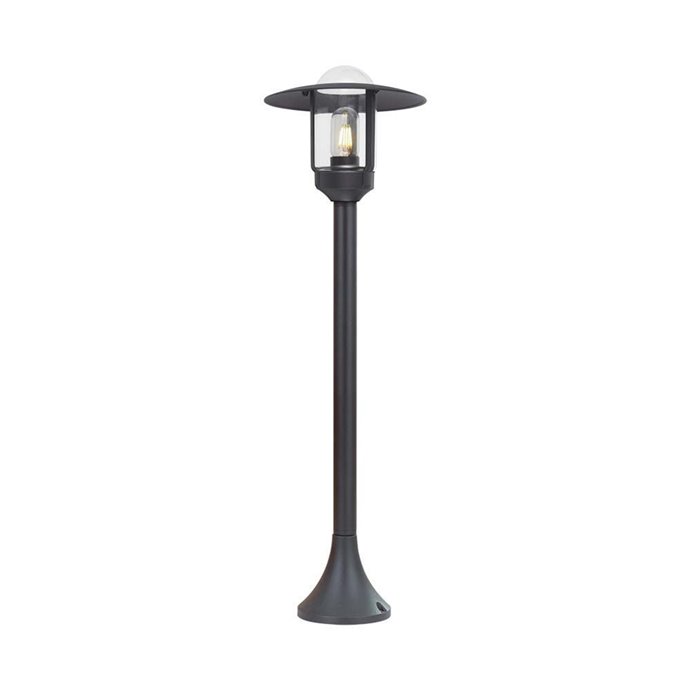 E27 Pole Lamp Holder Clear Glass Matt Black Body E27 Pole Lamp Holder Clear Glass Matt Black Body