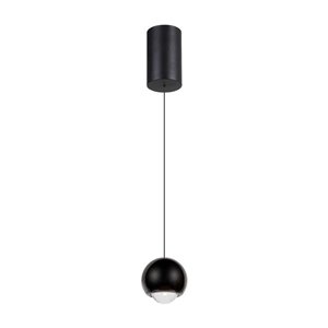 5W LED Hanging Pendant Light Black Body 3000K