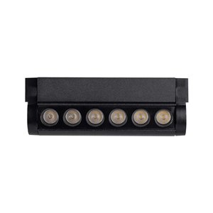 5W LED Magnetic Linear Spotlight Slim Adjustable 3000K Black Body