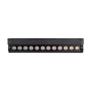 12W LED Magnetic Linear Spotlight Slim Adjustable 3000K Black Body