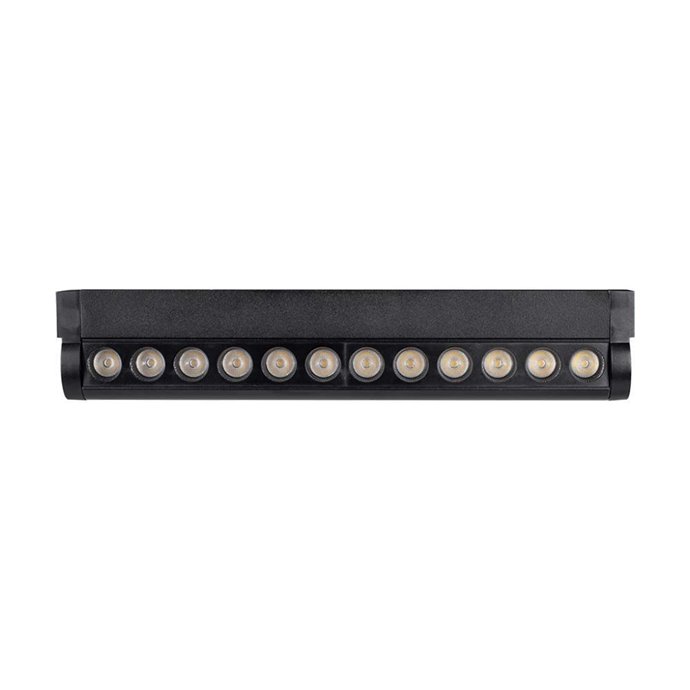 12W LED Magnetic Linear Spotlight Slim Adjustable 6400K Black Body