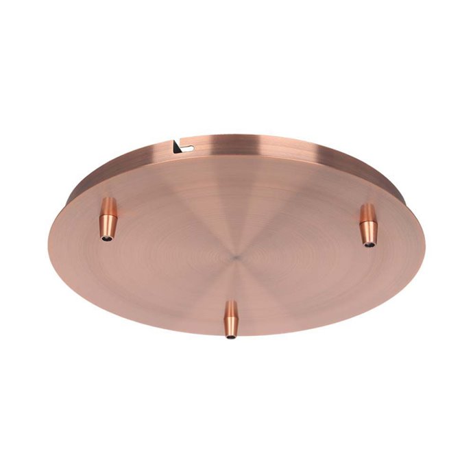 Steel Canopy D300*H25mm With 3 Holes On Surface Red Copper Steel Canopy D300*H25mm With 3 Holes On Surface Red Copper