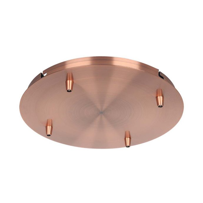 Steel Canopy D300*H25mm With 5 Holes On Surface Red Copper Steel Canopy D300*H25mm With 5 Holes On Surface Red Copper