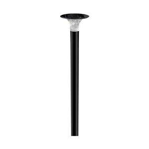 15W LED Solar Path Light Diamond LiFePO4 Battery 3.2V 6000mA CCT: 6000K+4000K Black