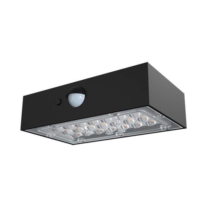 3W LED Solar Wall light Brick Lithium Battery 3.7v 1200mA CCT: 4000K+3000K Black 3W LED Solar Wall light Brick Lithium Battery 3.7v 1200mA CCT: 4000K+3000K Black