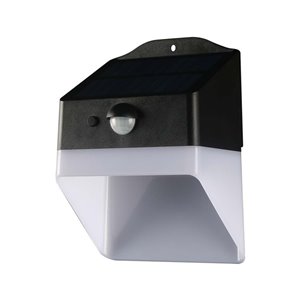 2W LED Solar Wall light Panda Lithium Battery 3.7v 1200mA 4000K Black+White
