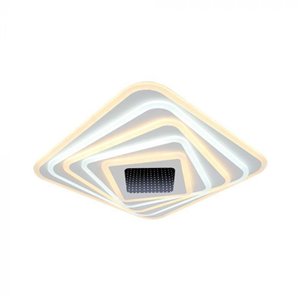 150W Designer Smart Ceiling Light (50*50*7CM) CCT: 3000K+6000K Dimmable + Remote Control