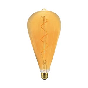 LED Bulb - 4W Filament Spiral ST120 2700K Amber Glass