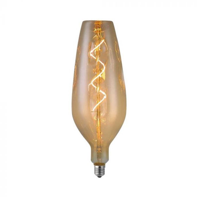 LED Bulb - 4W Filament Spiral B125 2700K Smoky Glass
