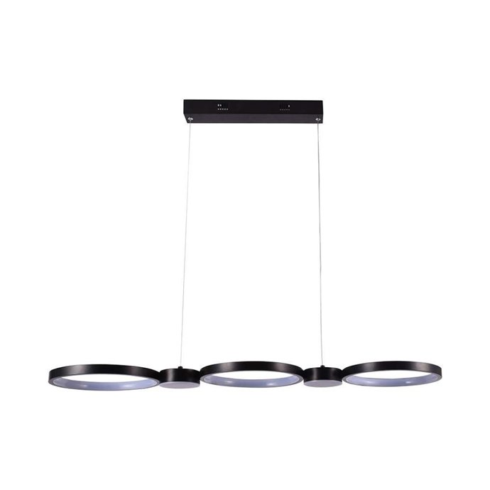 38W LED Designer Hanging Lamp Black 3000K