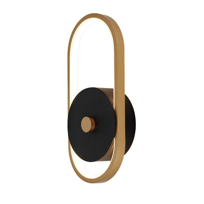 15W LED Outdoor Wall Light (L33*W15*H4.4mm) 4000K Black+Antique Brass Body IP65 15W LED Outdoor Wall Light (L33*W15*H4.4mm) 4000K Black+Antique Brass Body IP65