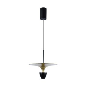 9W LED Designer Hanging Lamp (30*320*100CM) Black+Gold Body 3000K