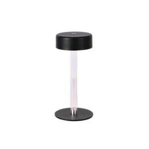 3W LED Table Lamp (D120*260) 3IN1 Black+Transperent Center Pillar