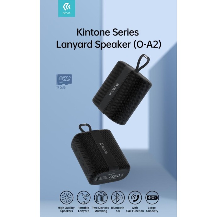 Altoparlante Bluetooth 5.0 Lanyard O-A2 5 Watt EM503 Kintone Altoparlante Bluetooth 5.0 Lanyard O-A2 5 Watt EM503 Kintone
