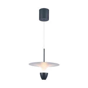 9W LED Designer Hanging Lamp (30*300*1370MM) White+Crey Body 3000K Adjustable Height