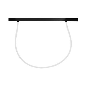 23W LED Smart Magnetic Track Light Flexible Tube 2M CCT: 3IN1 Dimmable Black Body