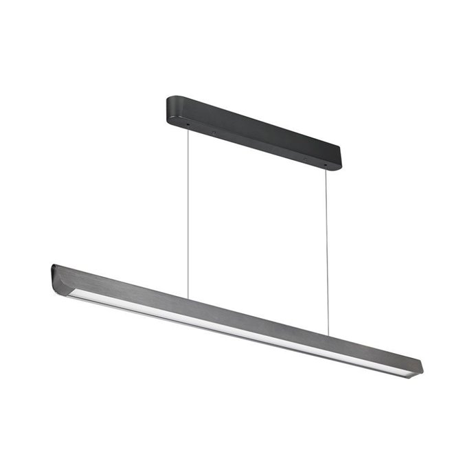 36W LED Linear Hanging Suspension Light Diffuser Plate Type-CCT:3IN1 - Matte Grey 36W LED Linear Hanging Suspension Light Diffuser Plate Type-CCT:3IN1 - Matte Grey