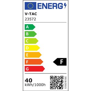LED Bulb - 40W Plastic T120 4000K E27 With E40 Ring