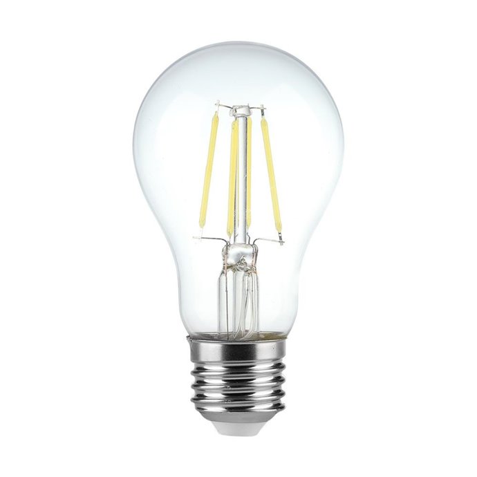 LED Bulb - 4W Filament E27 A60 Clear Cover 6400K
