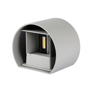6W Wall Lamp With Bridglux Chip Grey Body Round IP65 4000K