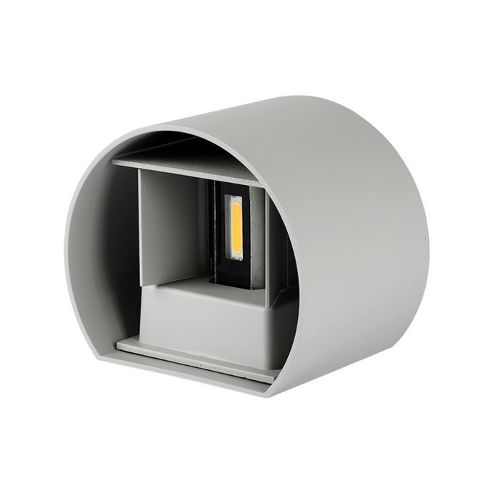 6W Wall Lamp With Bridglux Chip Grey Body Round IP65 4000K 6W Wall Lamp With Bridglux Chip Grey Body Round IP65 4000K