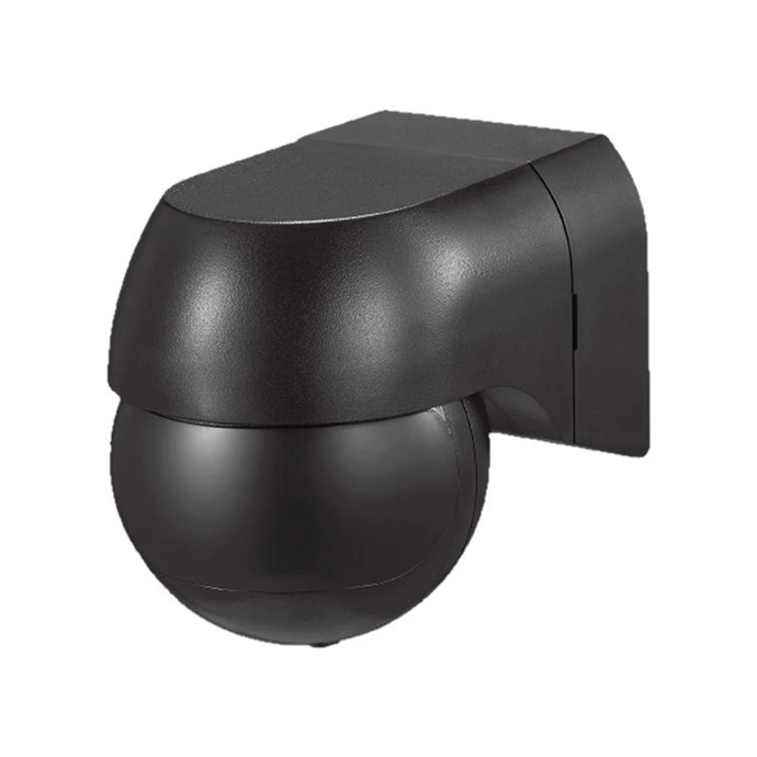 PIR Wall Sensor With Moving Head Full Black PIR Wall Sensor With Moving Head Full Black