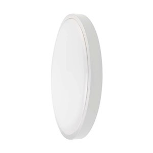 36W LED Dome Light With Sensor SAMSUNG Chip 4000K Round White Frame IP44