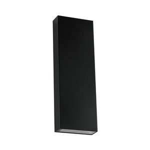 8W LED Wall Light PC Up & Down Black Body 4000K IP65